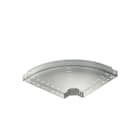 OBO BETTERMANN - Curva 90° con connettore rapido 60x400 in Acciaio INOX A2 1.4301, non trattato e senza ulteriori trattamenti.