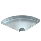 OBO BETTERMANN - Curva 90° con connettore rapido 85x600 in Acciaio zincato continuo RBM 90 860 FS.