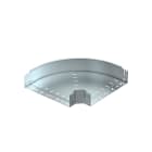 OBO BETTERMANN - RBM 90 140 FS Curva 90° con Connettore Rapido 110x400 Acciaio Zincato in Continuo.