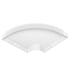 OBO BETTERMANN - Curva 90° con connettore rapido 60x300 Acciaio PES50 - poliestere / epossido bianco RAL 9010.