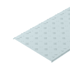 OBO BETTERMANN - DBKR 400 DD Coperchio mandorlato per canale calpestabile 400x3000 in Acciaio zincatura a nastro Double Dip, zinco/alluminio.
