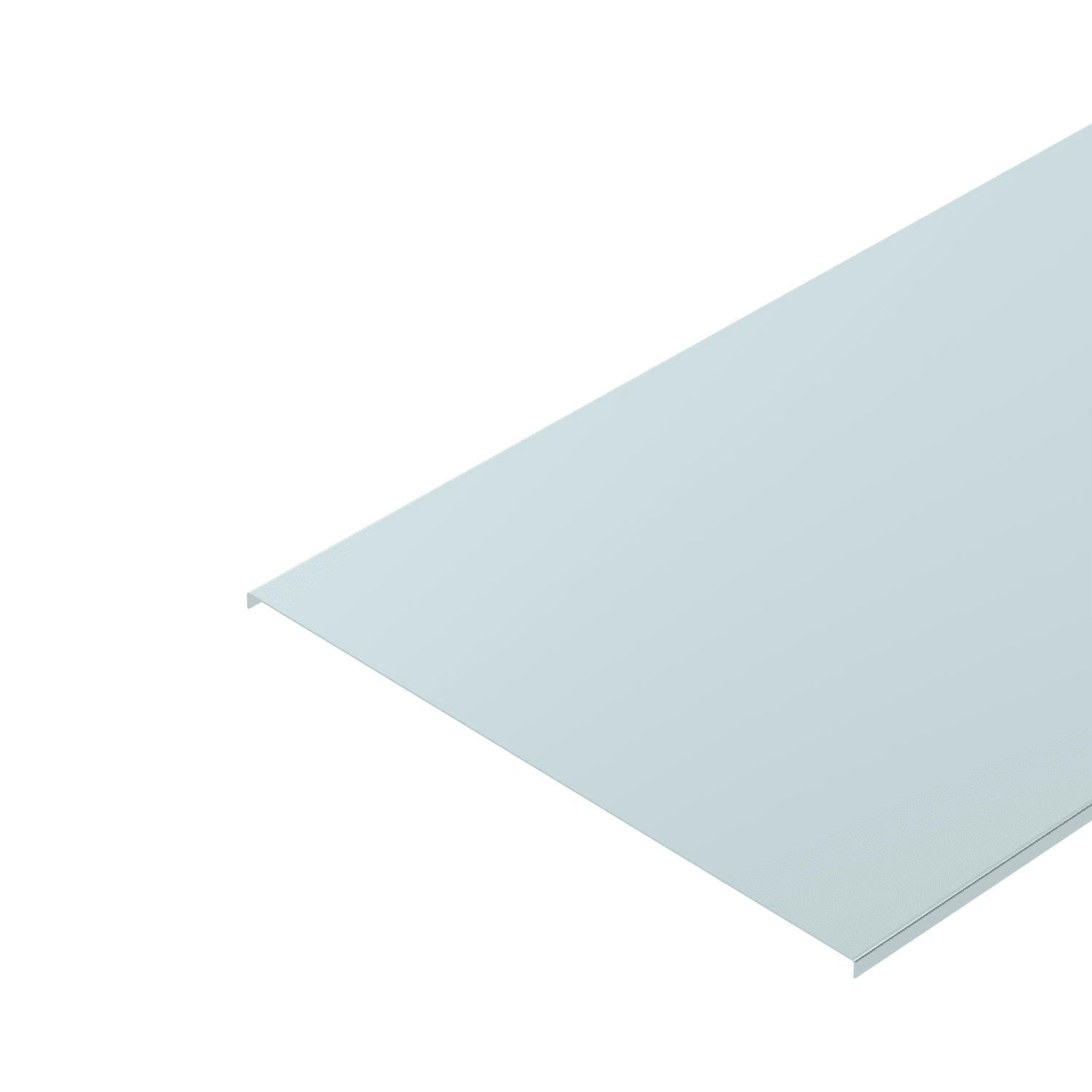 OBO BETTERMANN - Coperchio per passerella e scaletta 150x3000 in Acciaio zincato a nastro Double Dip, zinco/alluminio.
