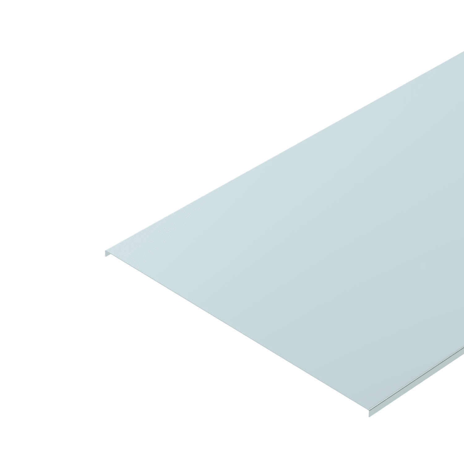 OBO BETTERMANN - Coperchio per passerella e scaletta 550x3000 in Acciaio zincato a nastro Double Dip, zinco/alluminio.