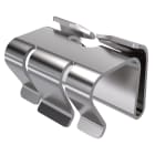 OBO BETTERMANN - Clip coperchio non forato 19x25x19 Acciaio INOX A2 1.4310 non trattato ulteriore trattamento DK DRLU A2.