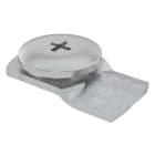 OBO BETTERMANN - Bussola girevole AZDR 100 FT per coperchio in acciaio zincato a caldo per immersione.