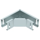 OBO BETTERMANN - Curva 90° per passerella illuminazione 50x50 in Acciaio zincato a nastro Double Dip, zinco/alluminio.