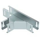 OBO BETTERMANN - Derivazione a T per passerella illuminazione 50x50 in acciaio zincato a nastro Double Dip, zinco/alluminio.