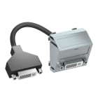 OBO BETTERMANN - Supporto multim., DVI con cavo, presa 45x45mm Policarbonato alluminio laccato MTS-DVI F AL1.