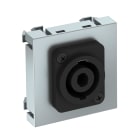 OBO BETTERMANN - Supporto multimediale Speakon con collegamento a vite 45x45mm in policarbonato e alluminio laccato.