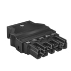 OBO BETTERMANN - Presa 5 poli WINSTA 76x55x17 Poliammide nero ST-WIN 5P SW.