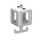 OBO BETTERMANN - HoverCube IP20, maniglia, vuoto 140x140x252 in Poliammide bianco RAL 9010.