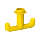 OBO BETTERMANN - Maniglia a gancio per VH4 in poliammide giallo RAL 1021, design VH-GH.