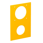 OBO BETTERMANN - VHF-P13 coperchio CEE+ 1 presa 38x38 166x105mm polivinilcloruro giallo navone RAL 1021.