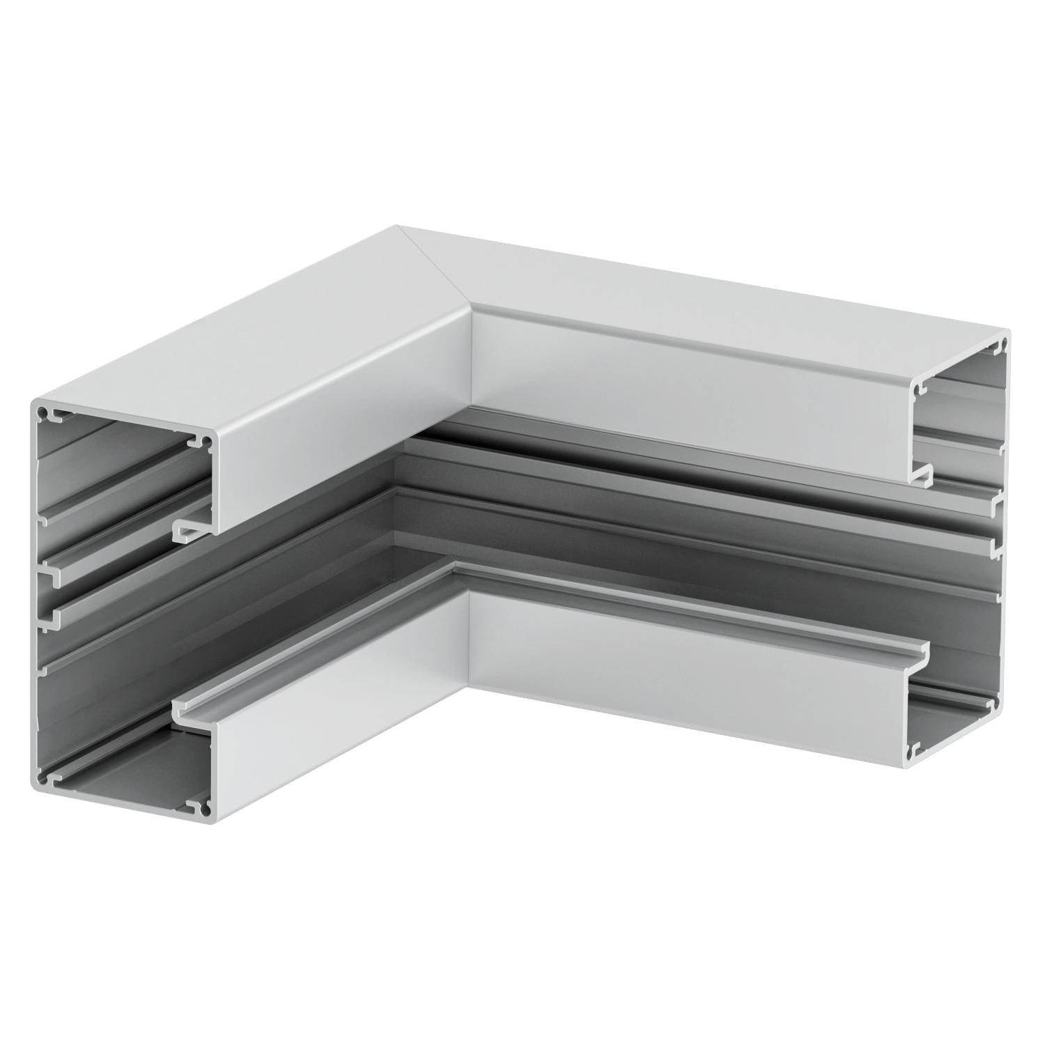 OBO BETTERMANN - Angolo interno in alluminio, forma rigida 53x100x175 anodizzato.