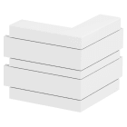 OBO BETTERMANN - Angolo esterno in alluminio rigido 53x165x175 bianco RAL 9010.