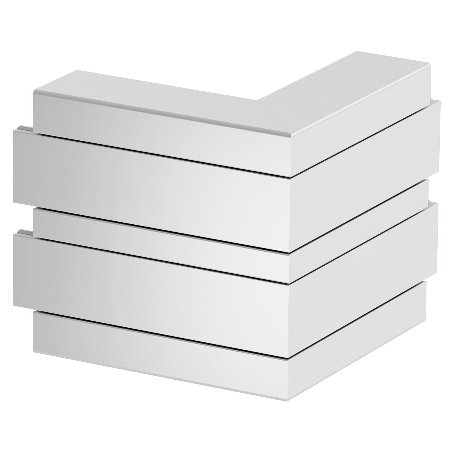 OBO BETTERMANN - Angolo esterno in alluminio, forma rigida 53x165x175 anodizzato.