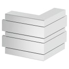 OBO BETTERMANN - Angolo esterno in alluminio, forma rigida 53x165x175 anodizzato.