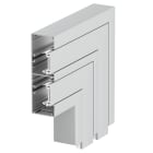 OBO BETTERMANN - Curva piana in alluminio, forma rigida 53x165x250 anodizzato.