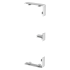 OBO BETTERMANN - Coprigiunto per Rapid 45-2 100 e 165 168x55x15 in Policarbonato/acrilnitrile butadiene stirolo con finitura in alluminio.