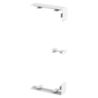 OBO BETTERMANN - Coprigiunto per Rapid 45-2 130 133x55x15 in Policarbonato/acrilnitrile butadiene stirolo bianco RAL 9010.