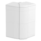 OBO BETTERMANN - Angolo esterno variabile 140x88x88 in Policarbonato/acrilnitrile butadiene stirolo bianco RAL 9010.
