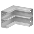 OBO BETTERMANN - Angolo interno forma rigida 175x175x130 in Polivinilcloruro grigio chiaro RAL 7035.