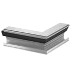 OBO BETTERMANN - Angolo esterno, canale design senza coperchio 114x140x300 in alluminio anodizzato.