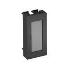 OBO BETTERMANN - Coperchio cieco 1/2 modulo con pannello di etichettatura 45x22,5mm in Policarbonato nero-grigio RAL 7021 ADP-BF SWGR0.5.