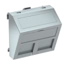 OBO BETTERMANN - Supporto presa dati 2x tipo C 45x45mm in policarbonato e alluminio laccato.