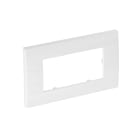 OBO BETTERMANN - Cornice di copertura per doppio Modul 45 84x140mm Policarbonato bianco RAL 9010.