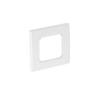 OBO BETTERMANN - Cornice di copertura Inserto centrale 50mm, singolo 84x84mm in Policarbonato bianco RAL 9010.