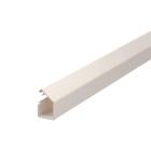 OBO BETTERMANN - Mini canalina autoadesiva e coperchio incernierato 12x12x2000 in Polivinilcloruro bianco crema RAL 9001.
