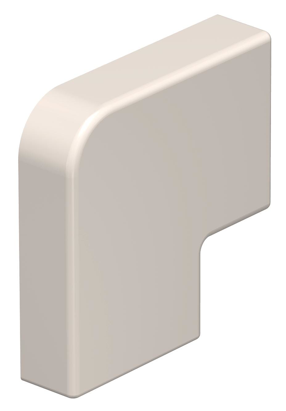 OBO BETTERMANN - Coperchio angolo piano 10x30mm in Polivinilcloruro bianco crema RAL 9001.