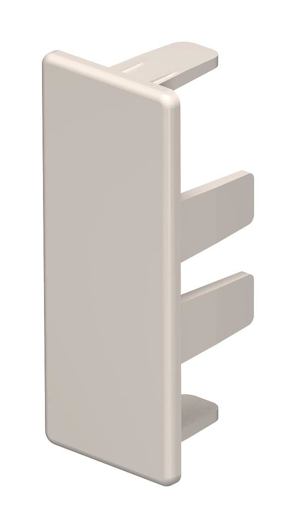 OBO BETTERMANN - Elemento terminale 20x50mm in polivinilcloruro bianco crema RAL 9001 WD HE20050CW.