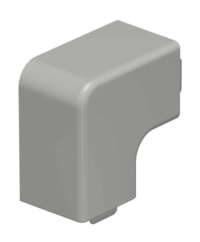 OBO BETTERMANN - Coperchio angolo piano 25x25mm in Polivinilcloruro grigio pietra RAL 7030 WDHF25025GR.