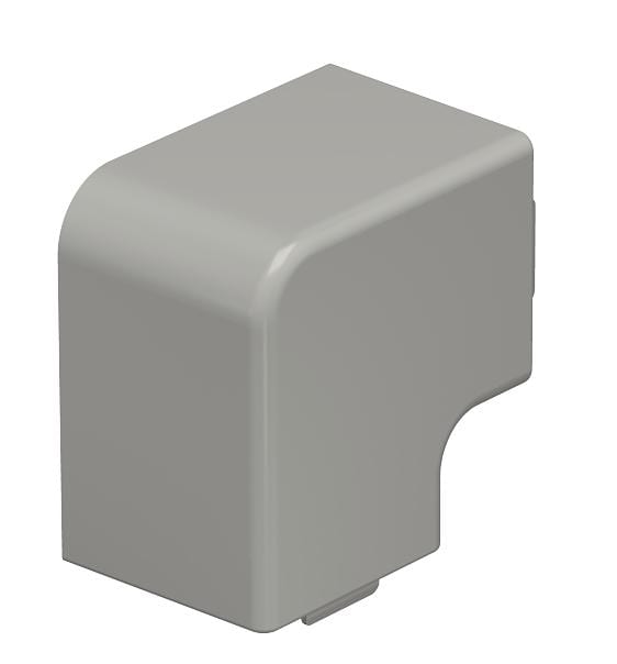 OBO BETTERMANN - Coperchio angolo piano 40x40mm Polivinilcloruro grigio pietra RAL 7030 WD HF40040GR.