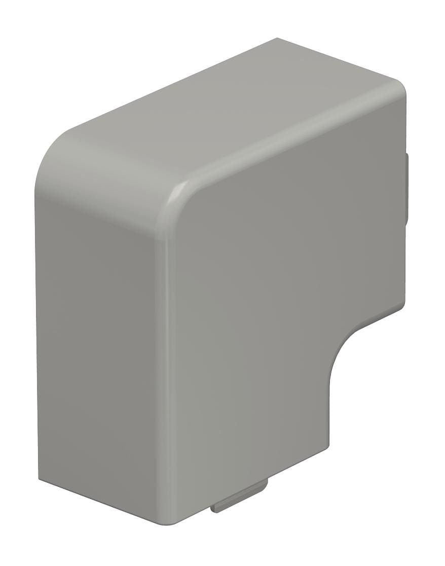 OBO BETTERMANN - Coperchio angolo piano 30x45mm Polivinilcloruro grigio pietra RAL 7030 WDHF30045GR.