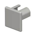 OBO BETTERMANN - Elemento terminale 15x15mm in polivinilcloruro grigio pietra RAL 7030 per WDK HE15015GR.