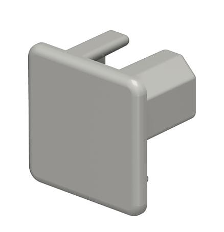 OBO BETTERMANN - Elemento terminale 20x20mm in Polivinilcloruro grigio pietra RAL 7030 WD HE20020GR.