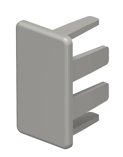 OBO BETTERMANN - Elemento terminale 15x30mm in Polivinilcloruro grigio pietra RAL 7030.