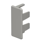 OBO BETTERMANN - Elemento terminale 15x40mm in Polivinilcloruro grigio pietra RAL 7030 WD HE15040GR.