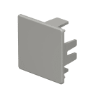 OBO BETTERMANN - Elemento terminale 40x40mm in Polivinilcloruro grigio pietra RAL 7030 per WDK HE40040GR.