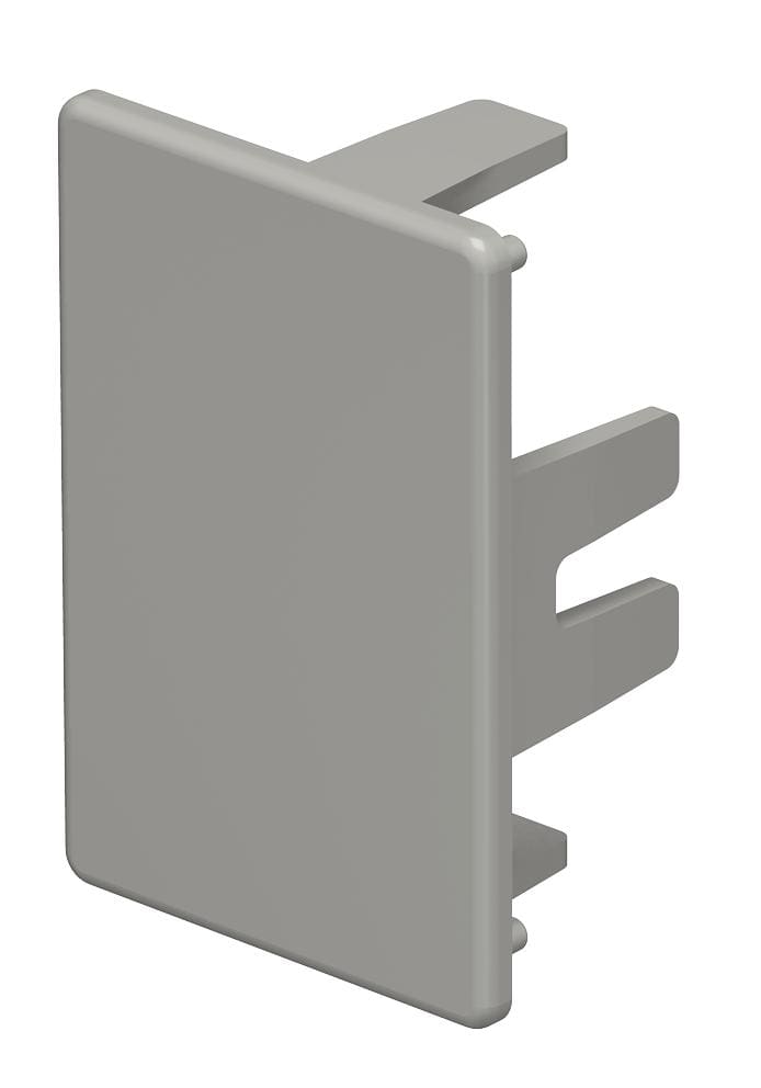 OBO BETTERMANN - Elemento terminale 30x45mm in polivinilcloruro grigio pietra RAL 7030.