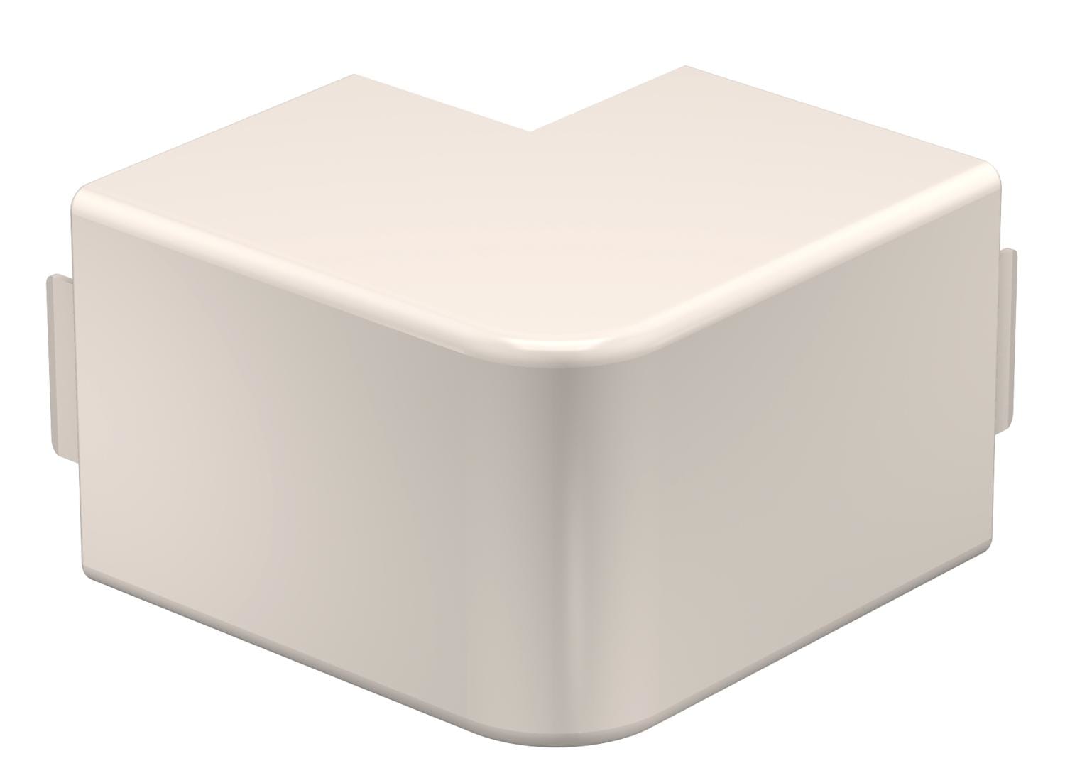 OBO BETTERMANN - Coperchio angolare esterno 60x60mm in Polivinilcloruro bianco crema RAL 9001 WD-HA60060CW.