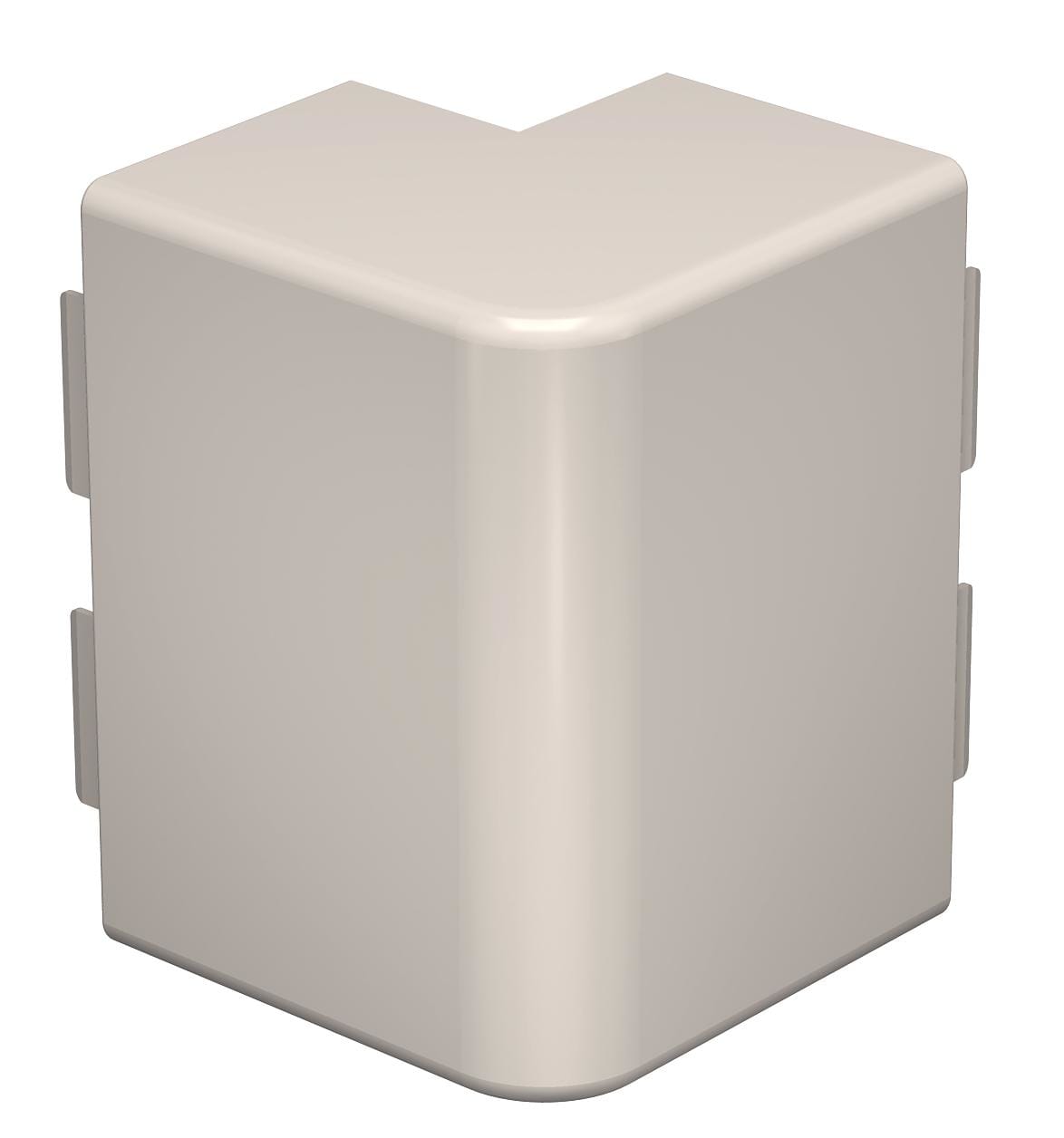 OBO BETTERMANN - Coperchio angolare esterno 60x130mm in Polivinilcloruro bianco crema RAL 9001 WD60130CW.