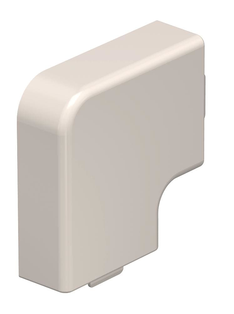 OBO BETTERMANN - Coperchio angolo piano 15x40mm in Polivinilcloruro bianco crema RAL 9001 WDHF15040CW.