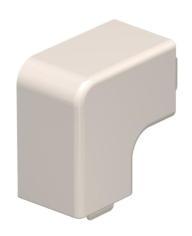 OBO BETTERMANN - Coperchio angolo piano 25x25mm in Polivinilcloruro bianco crema RAL 9001 WDHF25025CW.