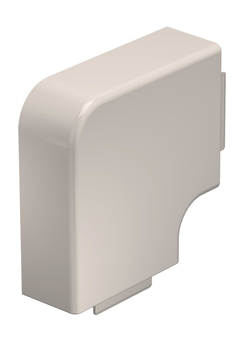 OBO BETTERMANN - Coperchio angolo piano 40x90mm in Polivinilcloruro bianco crema RAL 9001 WDHF40090CW.