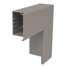 OBO BETTERMANN - Curva piana 300x130x100 in Polivinilcloruro grigio pietra RAL 7030 WDK F100130GR.