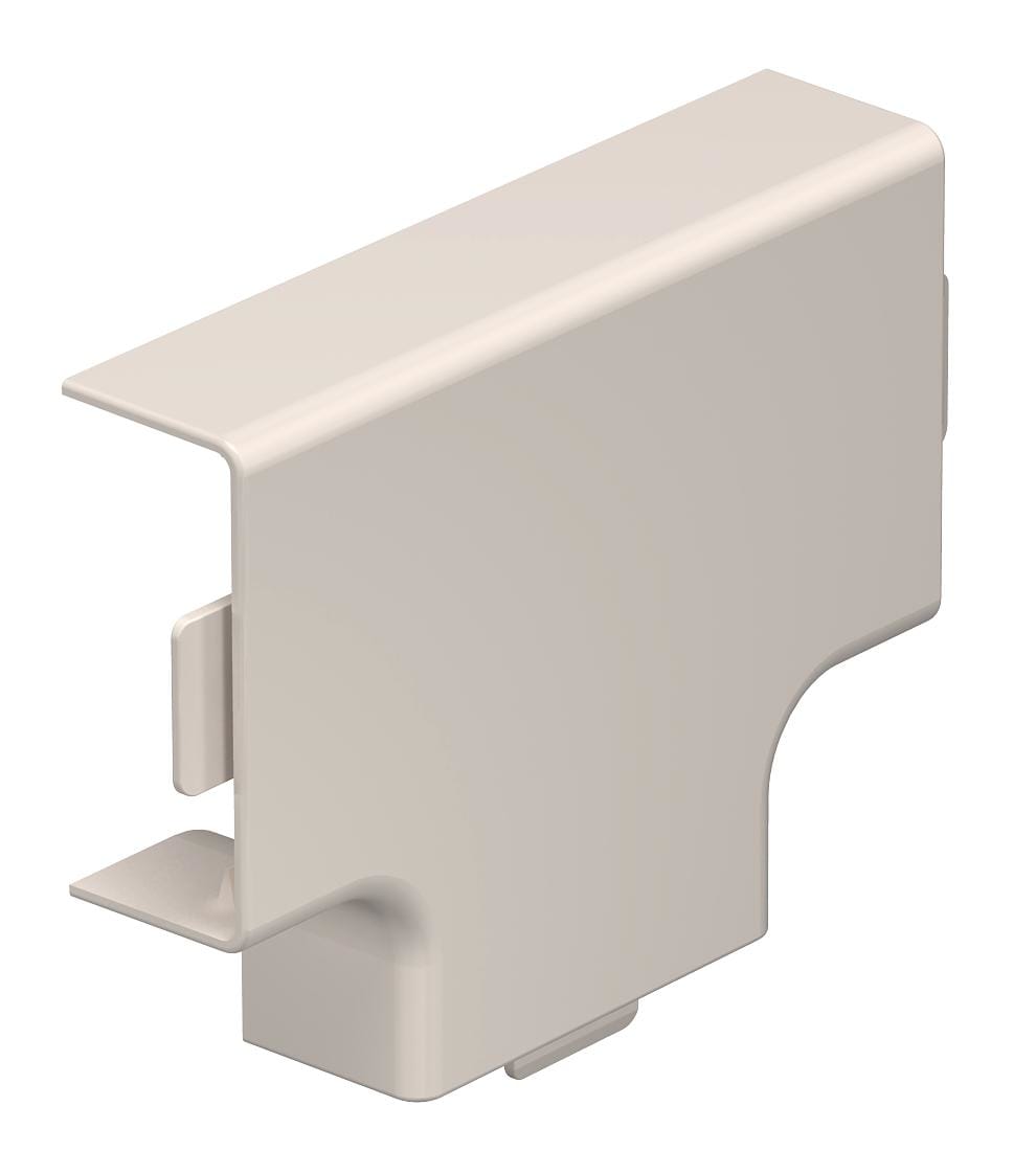 OBO BETTERMANN - Coperchio derivazione a T 15x40mm in Polivinilcloruro bianco crema RAL 9001 WD HT15040CW.